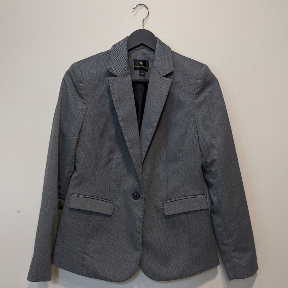 Worthington blazer. Grey, size 4